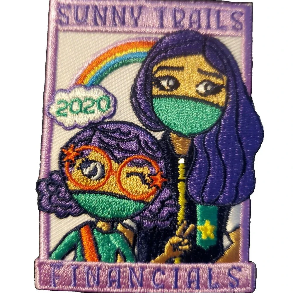 Girl Scout Sunny Trails Financials 2020 Patch 2x2.75